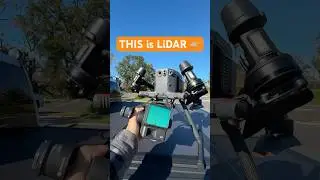 ЭТО LiDAR в действии. Вы бы согласились на такую ​​работу? #лидар #лидаркамера #дрон #дрон