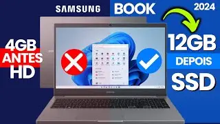Instalando SSD e Memoria - Notebook Samsung Book