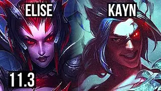 ELISE vs KAYN (JUNGLE) | 2/0/11, 68% winrate | EUW Grandmaster | v11.3