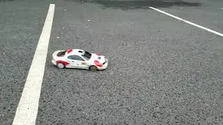 Tamiya FF02 Celica body 17.5T test run 2021-01-01