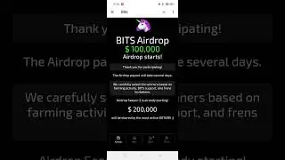 Bits Airdrop $ 100,000 Airdrop starts! | Bits Token Price | Bits Withdrawal | Bits Airdrop Payout