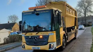2015 Mercedes Kerbsider Bin Lorry Collecting Recycling In Swindon