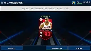NBA live mobile- 93 Supremacy Lebron James Review!!! BEST Half Court Shooter!!!!