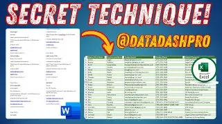 Power Query to Transform Messy Two Columns Word Data to Excel