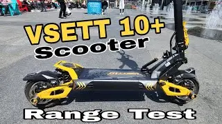 VSETT 10+ Electric Scooter Range Test