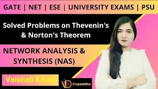 NAS L 52 | Solved Problems on Thevenin's & Norton's Theorem | Network Analysis & Synthesis GATE NET