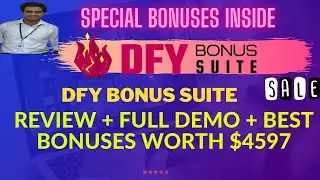 DFY Bonus Suite Review 👉Demo And 🎁Bonuses🎁 Worth 💲4597 For👉 [DFY Bonus Suite Review]👇