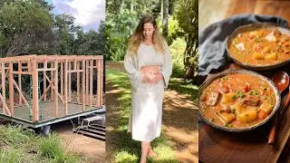 Жизнь без электросети в тропиках | Крошечный дом + Видеоблог о беременности