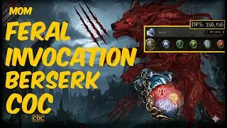 [POE 0.4] Berserk Wolf Druid Update/Mechanics - Feral Invocation, MOM, COC