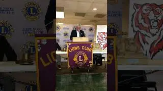 Peter Kinder pays tribute to Rex Rust - Cape Girardeau Noon Lions Club.