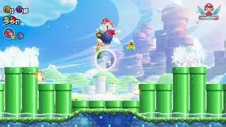 Main game Super Mario Bros Wonder bareng Adik di Map (Welcome to the Flower Kingdom!)