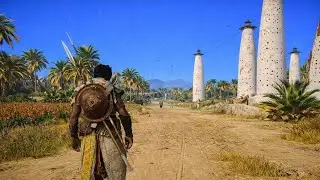 [4K] Assassin&rsquo;s Creed Origins | Calm Desert & City Walk &ndash; No Combat, Pure Ambience