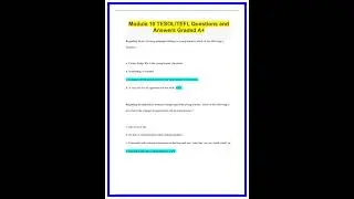 Module 10 TESOLTEFL Questions and Answers Graded A221 636x882