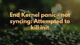 Koniec paniki jądra - brak synchronizacji: Pr&oacute;bowano zabić init