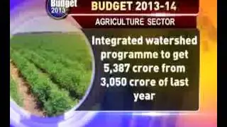 Agriculture and Budget 2013-14