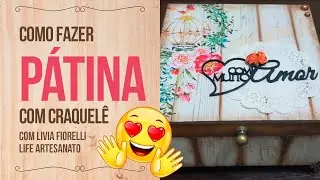 Caixa P&aacute;tina com Craquel&ecirc;