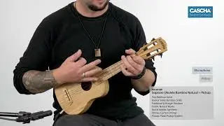 Cascha Bamboo Soprano Ukulele Natural Pickup HH 2312E - Sound Demo