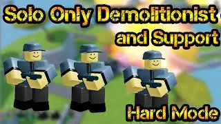 Solo Only Demolitionist and Support Roblox Tower Blitz Solo Hard Mode