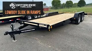 Lowboy slide in ramps