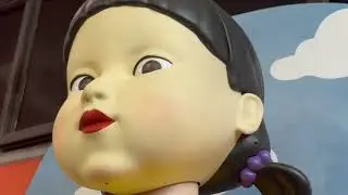 Young Hee, Insnane Oversized Squid Games Animatronic, Spirit Halloween 2025. #halloween #fyp