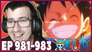 THAT WAS INCREDIBLE!!! ONE PIECE EPISODES 981-983 REACTION! (REDIRECT LINK)