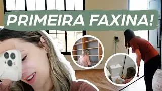 PRIMEIRA FAXINA NA CASA NOVA!!! 🧹🚽 (quase morri kkk)  #dailyvlog
