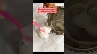 How to make rice & olive oil Mask /Remove wrinkles instantly with rice & olive oil #shorts