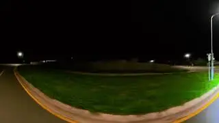 DJI OSMO 360. Super Night. Night Cycle, around town. VR360 Video.