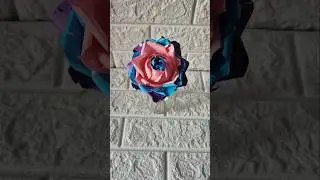 How to make paper roses DIY #viral paper rose #viral paper rose craft #paper rose 🌹
