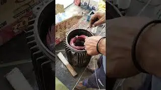 3 HP LuBi mono block motor rewinding and repair for shree balaji electronics rd 837 bajju #mistri #1