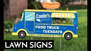 Food Truck Tuesday Lawn Signs