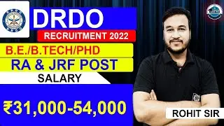 DRDO vacancy 2022 | Research Associate & JRF | Defence Job | Latest Job 2022