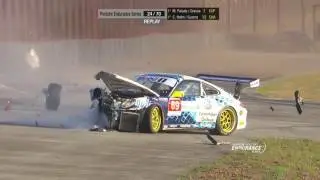 Porsche GT3 Cup Endurance Series Brasil 2016. 300km de Interlagos. Mau Zanella Huge Crash