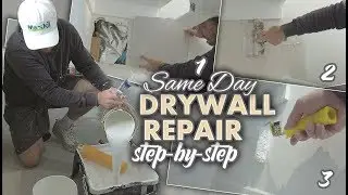 How to Repair a Hole in Wall Same Day (DRYWALL)