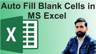 Quick Fill Blank cells easy & on one click