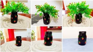 போத்தல் அலங்காரம் |Glass bottle painting Idea tamil | Easy Painting idea | Glass bottle flower pot  