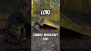 Nordic Wolf &lsquo;LOKI&rsquo; Canvas Bushcraft Tarp Tent 📐 #loki#nordicwolf#germany#bushcraft#tarptent#camping