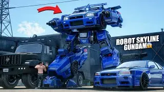 KEI MEMBUAT ROBOT SKYLINE R34 MEMATIKAN !! GTA 5 ROLEPLAY