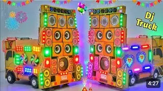 how to make mini DJ Tarak at home //small DJ gadi /DJ setup /mini DJ sound Baja DJ Truck