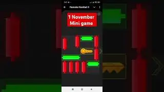 Puzzle game solved || 1 November mini game puzzle hamster Kombat today #hamsterkombat #puzzlegame