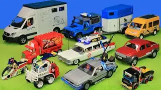 Ghostbusters, Zoo, Pferdetransporter, Back to the Future, Cars, Abschlepper, Spielzeug für Kids