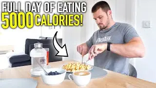 FULL DAY OF EATING TO BUILD MUSLCE!! | 5000 CALORIE BULKING DIET...