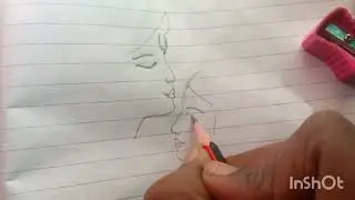 How to draw easy Radha Krishna drawing|||step by step||face easy drawing||Radhe Radhe ❣️🙏
