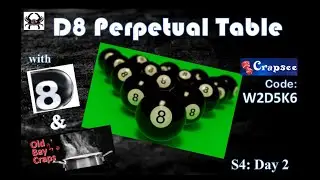 D8's June/July Perpetual Table W2D5K6 #crapsee #oldbaycraps #livecraps