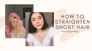 TUTORIAL #02 ⚘ How to Straighten Short Hair - Tutorial Catok Rambut Pendek