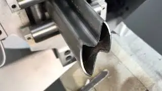 Laser pipe cutting machine, cutting irregular profiles