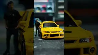 Mitsubishi Lancer Evolution 9 Hotwheels Silver Series 90&rsquo;s Street Scene #hotwheels #mitsubishi