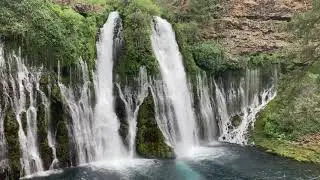 Burney Falls California Soundscape, Waterfall Sounds, loop 1.5 hours