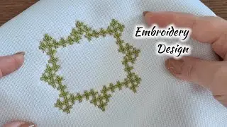 Embroidery tutorial : step by step stitching , kutchwork  embroidery design