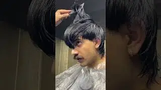 AMER💈How to Brush fade mullet haircut tutorial for men #layerhaircut #menshaircut